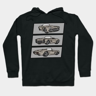 vintage old automotive car illustration Hoodie